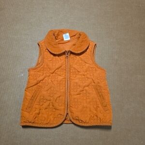 Gymboree Bright Orange Quilted Vest